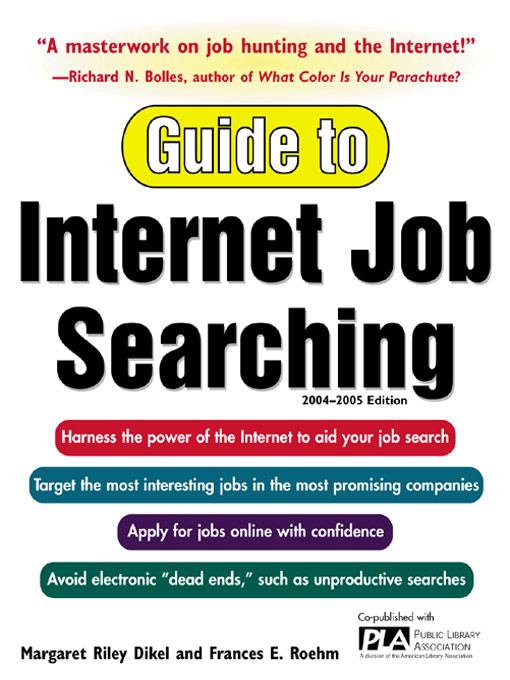 Title details for Guide to Internet Job Searching by Margaret Riley Dikel - Available